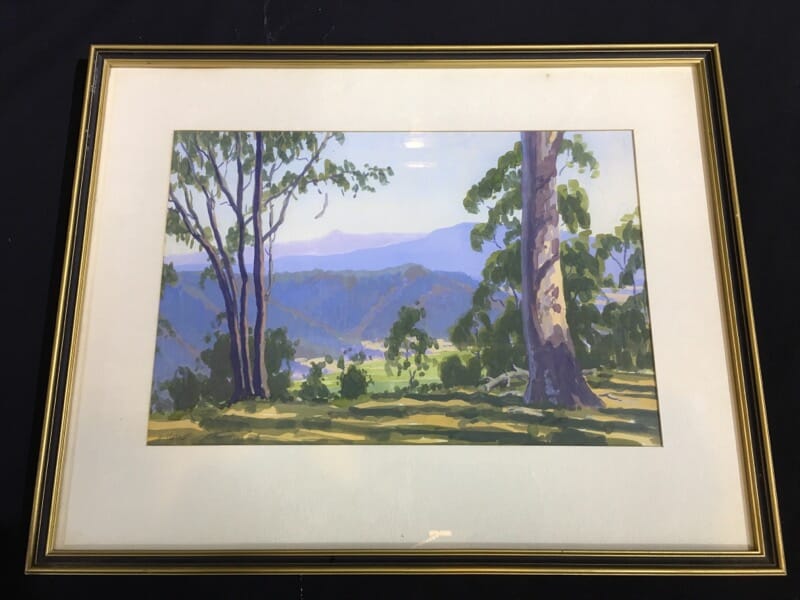 Horace Webber, Watercolour - Australian landscape, mid 20th century-0
