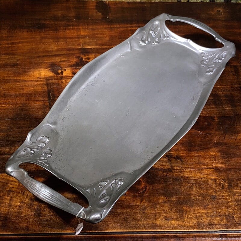 Handsome Art Nouveau pewter tray, by Orion, Nuremberg, c.1905-0