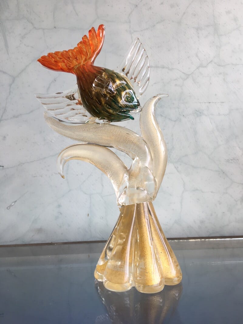 Murano glass tropical fish sculpture – Murano Glass Sculptures