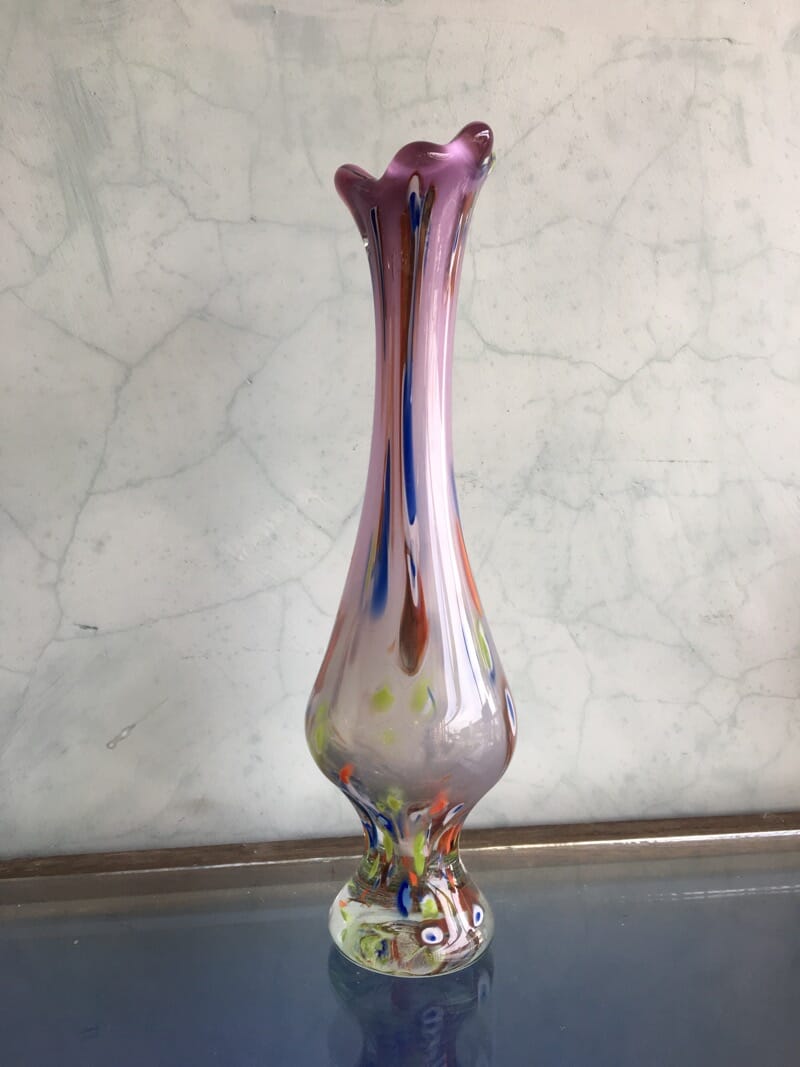 Large Murano Glass vase, multi Colour, mid 20th Century-0