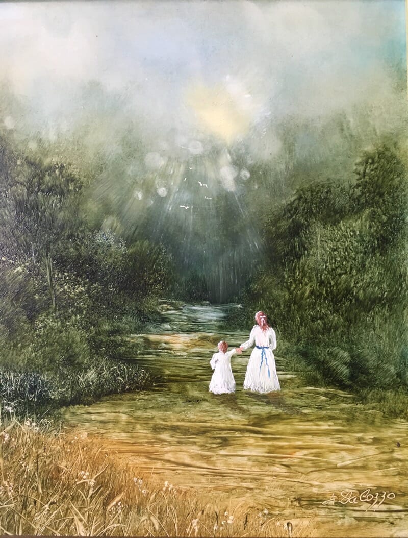 Lucette DaLozzo oil painting - 'Pathway to Enchantment' 1978-0