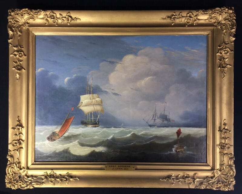 John Lynn 'Reef Breeze' , oil on canvas signed & dated 1827-0