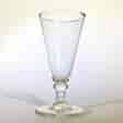 Late Georgian ale glass, straight sides, c. 1790-0