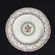 Chamberlains Worcester plate, rose & wreath pattern, c. 1810-0