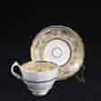 Samuel Alcock cup & saucer, 'Percy Adams' shape, pattern 5095, c. 1840 -0