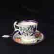 Swansea cup & saucer, London shape with Imari pattern, c. 1820 -0