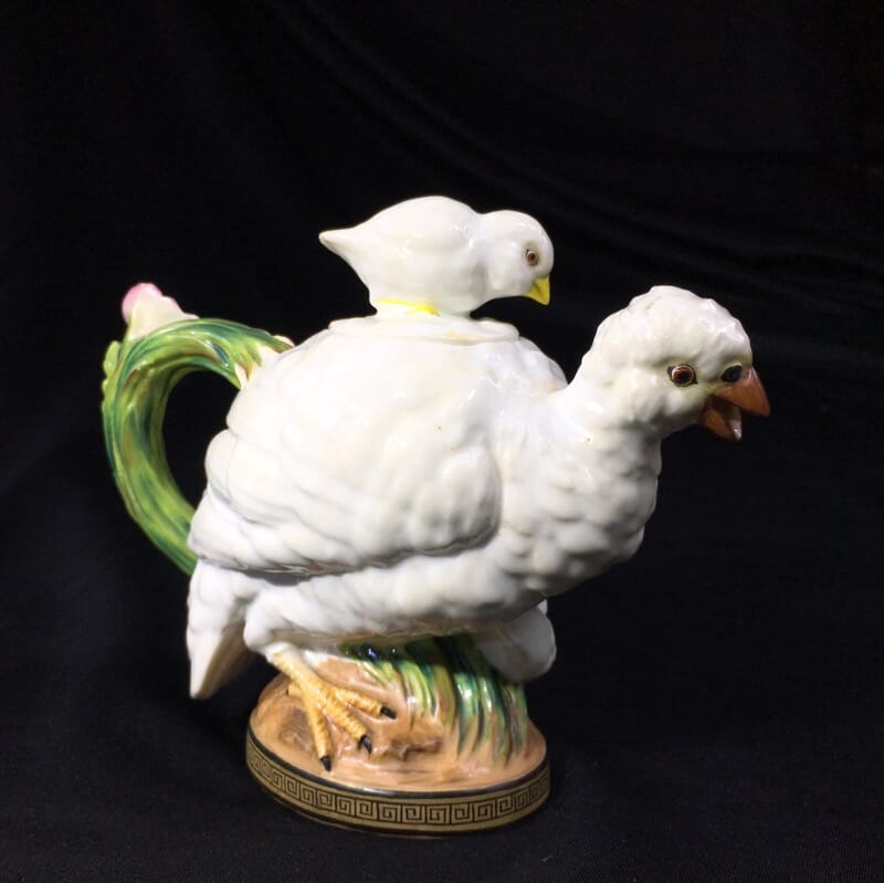 Moore Brothers 'Quail & Chick' teapot, circa 1870-0