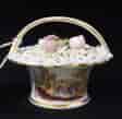 English porcelain potpourri basket with scenes, c. 1825 -0