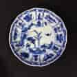 Chinese Export saucer, river scene, c. 1725-0