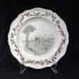 Wedgwood Creamware plate, river scene, late 19th century -0