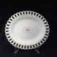 Marked Mayer creamware baskerweave stand, pattern no. 159, c. 1790-1804 -0