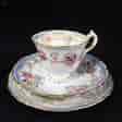 Bowers cup,saucer & plate 'Dresden Wreath' pattern, c. 1850 -0