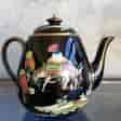 Jackfield glaze teapot with Euterpe pattern Chinioseries,Dudson c. 1875-0