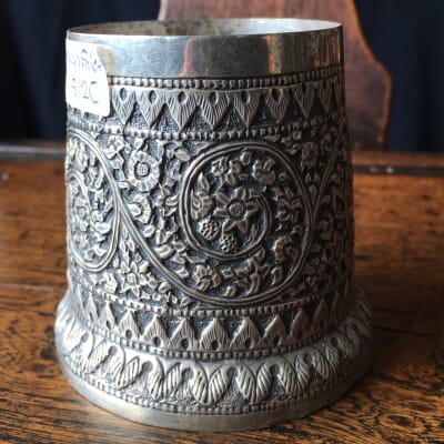 Indian Silver vase — b bolour