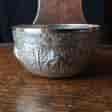 Thai silver bowl, elephant embossed, engraved 'Siam' earlier 20th century-0