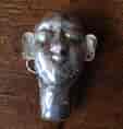 Indian silver mohra mask, Shaivite devotional head, early 20th century-0