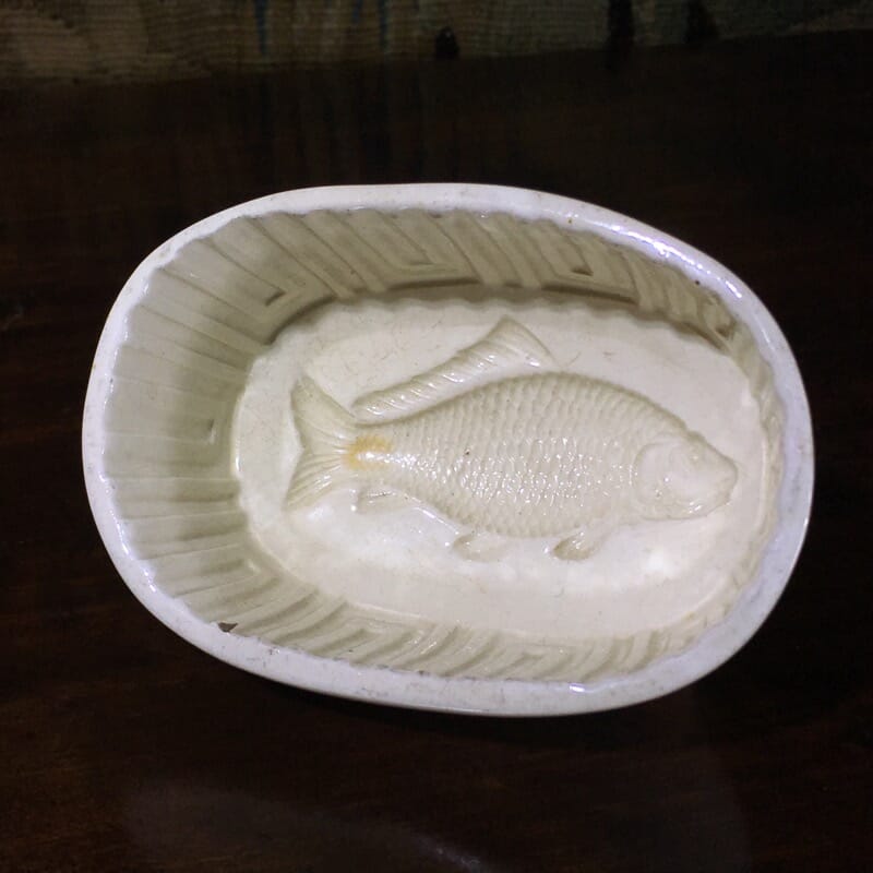 Spode Jelly Mould with fish, c. 1820 -0