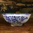 Large English delft punch bowl, Chinese Flowers, c. 1760 -0