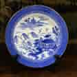 Spode porcelain plate, blue Pagoda pattern, c. 1825-0