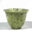 Small jade tea bowl, 20th c -0