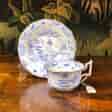 Davenport porcelain cup & saucer, pagoda pattern, circa 1830-0