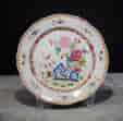 Chamberlains Worcester famille rose Chinese Export style plate