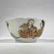 Chinese Export teabowl with European subjects, c. 1740 -0