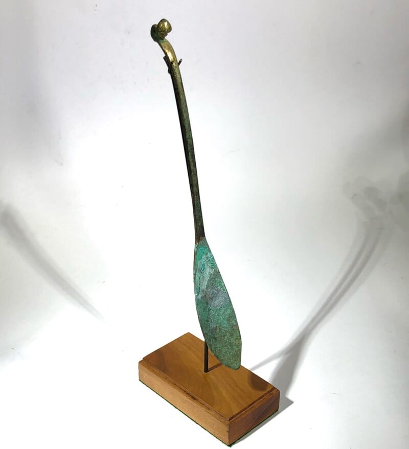 Gilt bronze spoon, Chinese Tang Dynasty, 8th-9th century AD-0