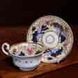 English bone china cup & saucer, unknown maker c. 1820-0