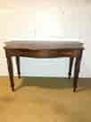 Victorian Mahogany bow-front hall table or desk, 2 drawers, c.1860 -0