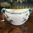Belleek porcelain sugar bowl, molded lustre decorated ivy, c.1880 -0