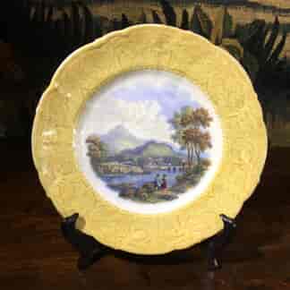 English Pratt pottery printed plate of 'Wales', c. 1860-0