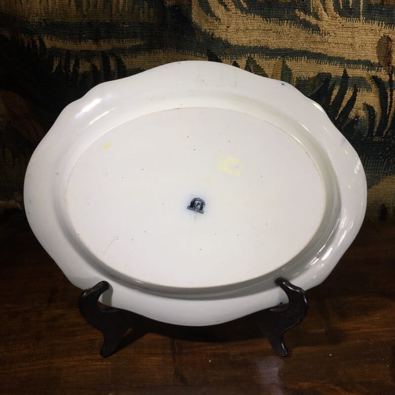 Davenport plate, pagoda pattern, circa 1830-31262