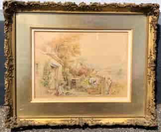 Birket-Foster, Miles:'The Thatched Cottage', Watercolour, later 19th century -0