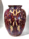 Large Gouda vase, signed by Johannes van Schaick, copper lustre c. 1930. -0