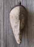 African mask, stylised face, Fang Ngil tribe, Gabon, 20th century. -0