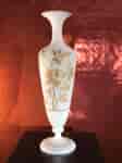 Large Victorian opaque glass vase, raised gilt berry sprays, c. 1880 -0