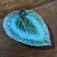 English majolica bergonia leaf dish, c. 1880-0
