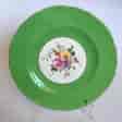 Royal Crown Derby green ground floral plate, 1937-0