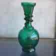 Victorian green glass snake vase, c. 1880. -0