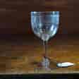 Greek Key pattern wine glass, c. 1900 -0