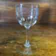 Greek Key Pattern wine glass, c. 1900 -0