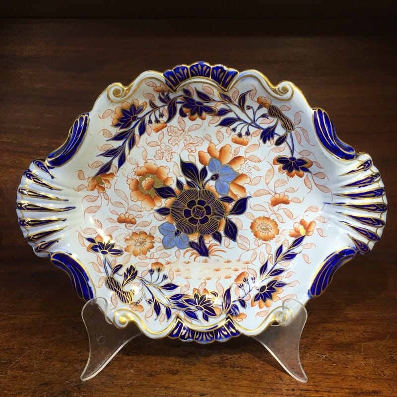 English pottery Imari serving dish, possible Masons, c. 1825-0