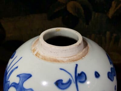 Ming Dynasty vase, scrolling lotus flowers & foliage, Chongzhen, c