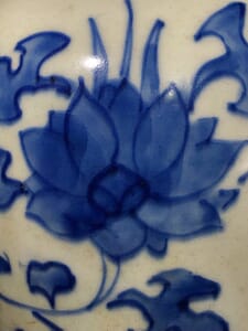 Ming Dynasty vase, scrolling lotus flowers & foliage, Chongzhen, c