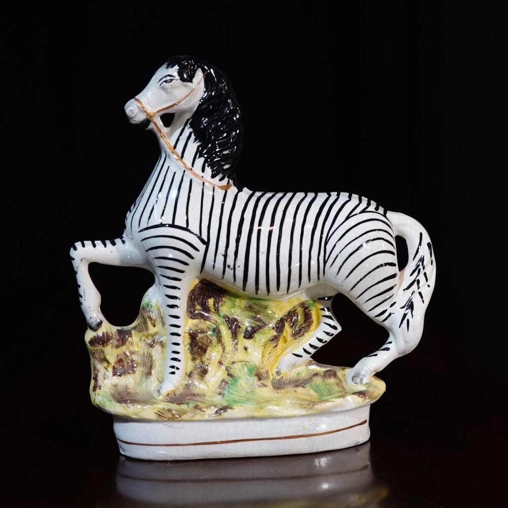 Staffordshire Pottery Zebra