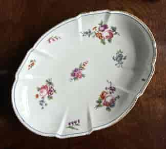 Sevres oval dish with flower sprig decoration,  C. 1785
