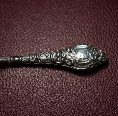 Antique Silver Button Hook 