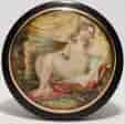 Snuff box with hand painted 'Venus & Cupid' , signed D Pareato - c. 1880
