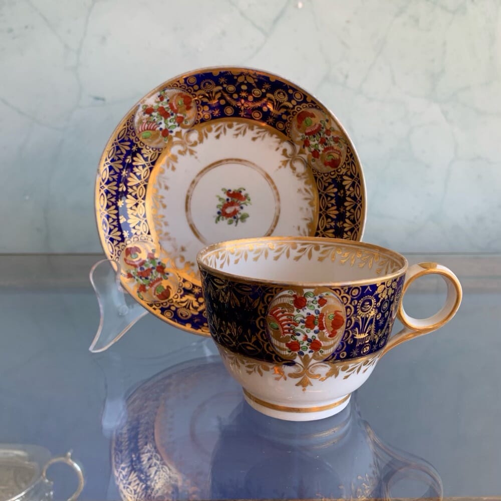Chamberlain Worcester cup & saucer C. 1810 – Moorabool Antique 